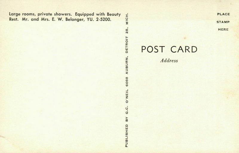 Bel-Rose Motel - Vintage Postcard (newer photo)